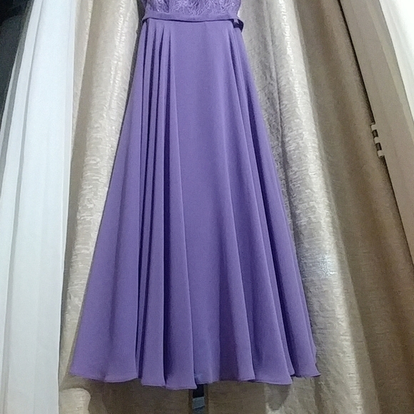 Lavender Maxi Gown Prom Dress - Picture 2 of 8